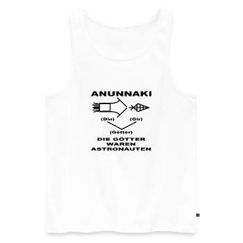 Die Götter waren Astronauten Enki Anunnaki - Männer Premium Bio Tank Top - Weiß - Vorne - Michal (187cm)