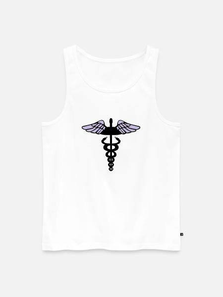 Caduceus - Männer Premium Bio Tank Top - Weiß