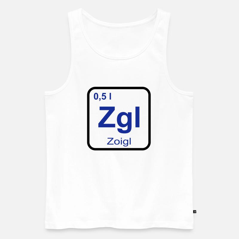 Zoigl Bier - Männer Premium Bio Tank Top - Weiß