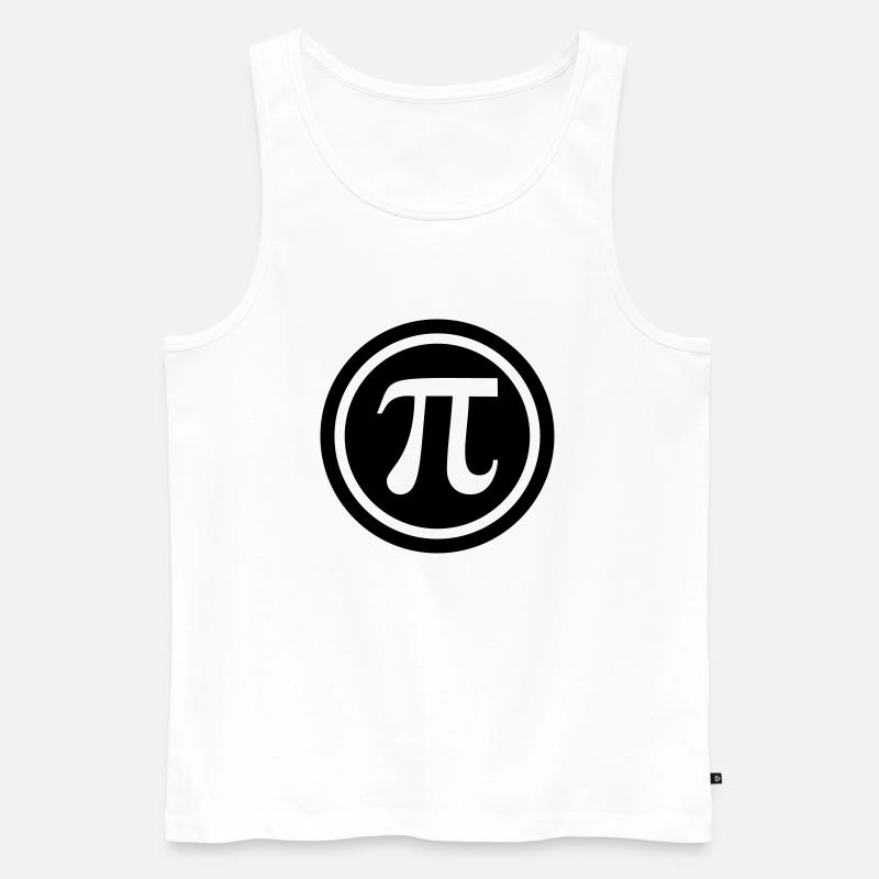 Pi - Männer Premium Bio Tank Top - Weiß