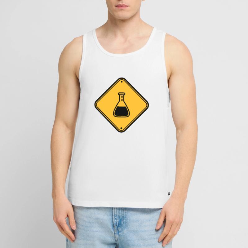 attention science bouclier note attention Débardeur bio Premium Homme