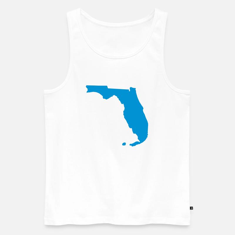 Florida - Männer Premium Bio Tank Top - Weiß