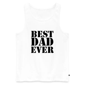 Best Dad ever - Débardeur bio Premium Homme - blanc - Devant - Michal (187cm)