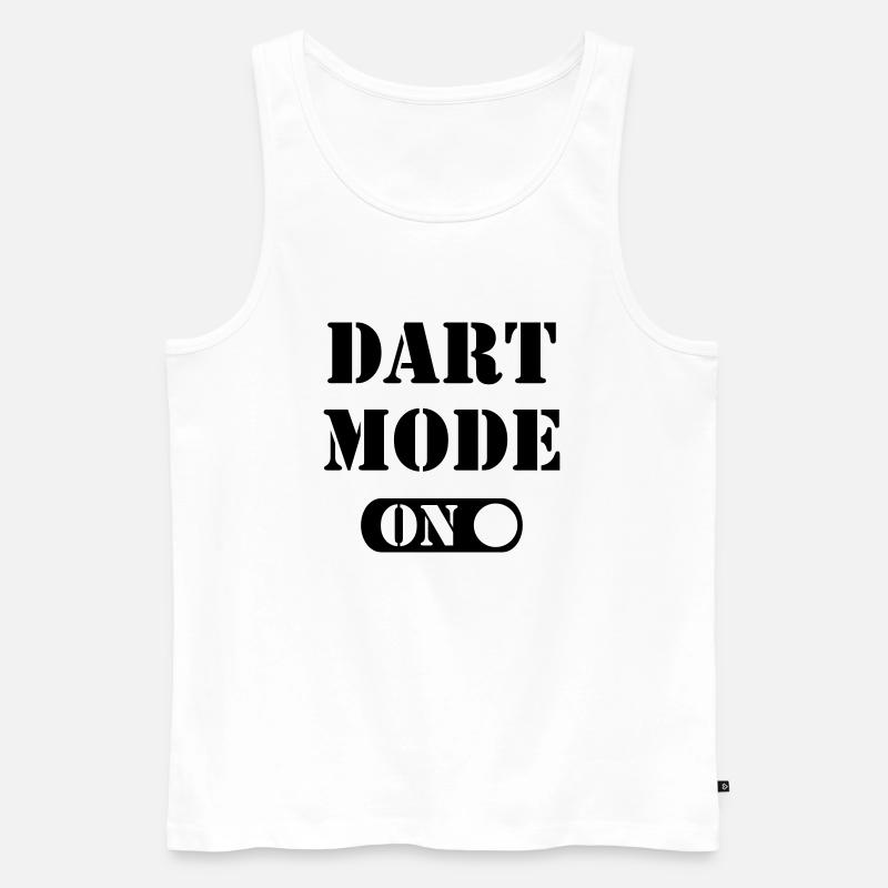 dart mode_on - Männer Premium Bio Tank Top - Weiß