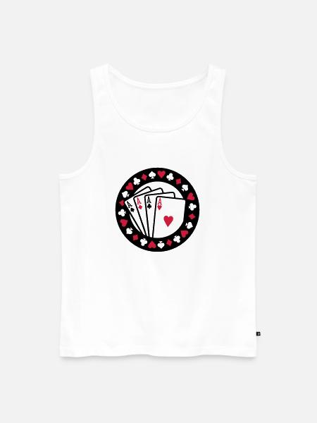 Poker - Débardeur bio Premium Homme - blanc