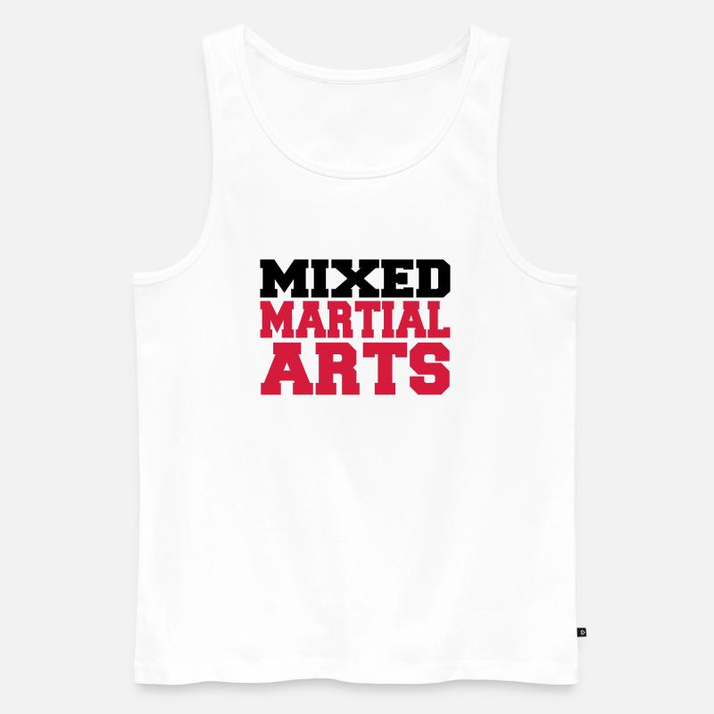 Mixed Martial Arts - Männer Premium Bio Tank Top - Weiß