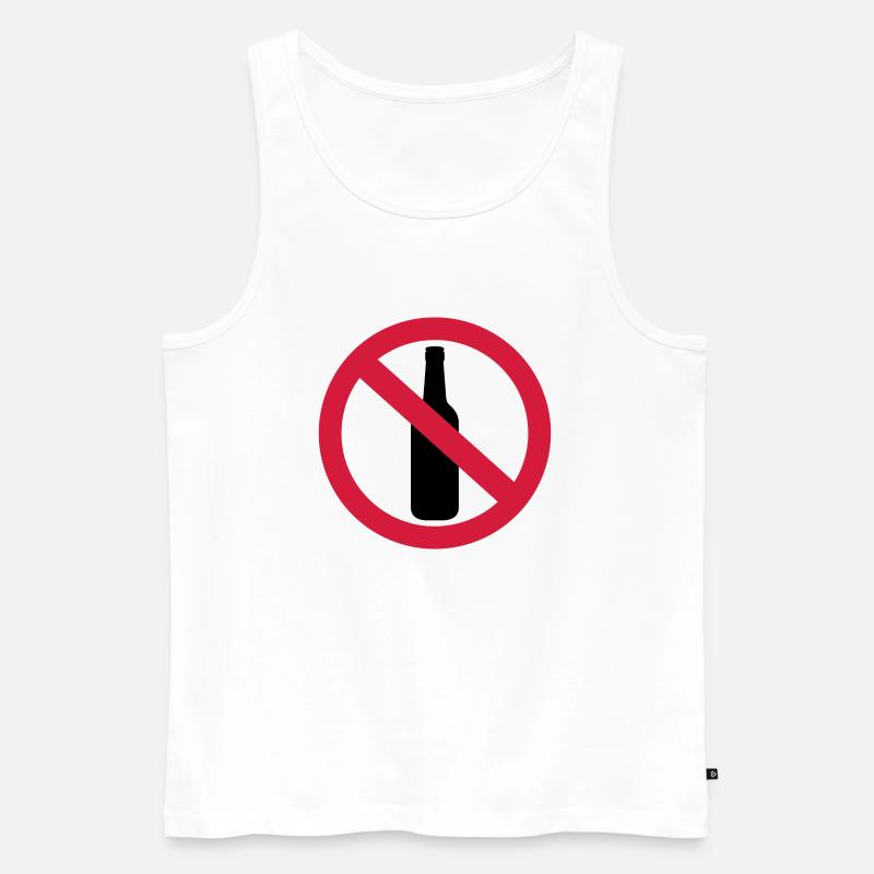 Alkohol - Männer Premium Bio Tank Top - Weiß