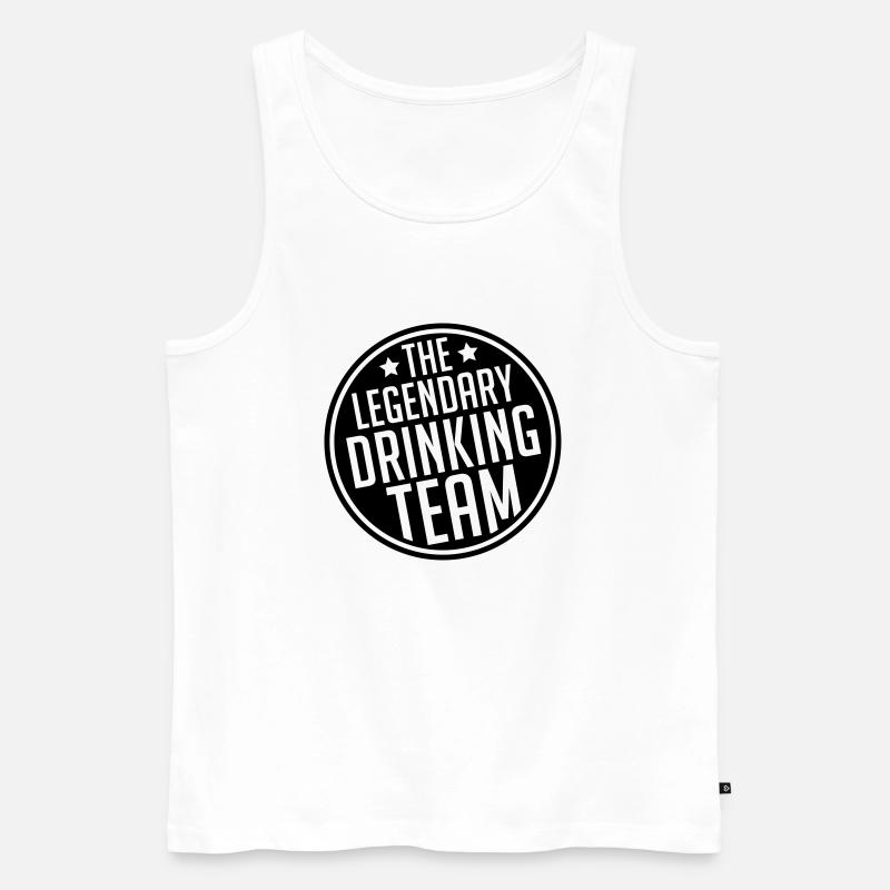 legendary_drinking_team_vy1 - Männer Premium Bio Tank Top - Weiß