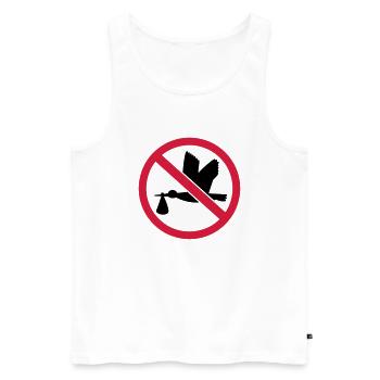 Storch - Männer Premium Bio Tank Top - Weiß - Vorne - Michal (187cm)