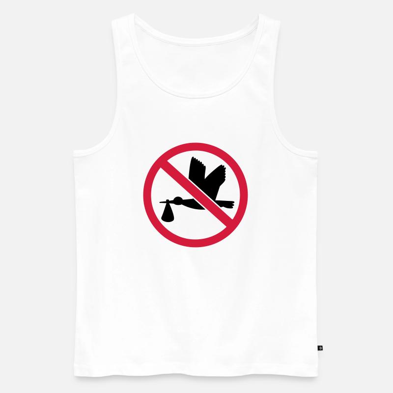 Storch - Männer Premium Bio Tank Top - Weiß