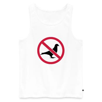 Pigeon - Débardeur bio Premium Homme - blanc - Devant - Michal (187cm)