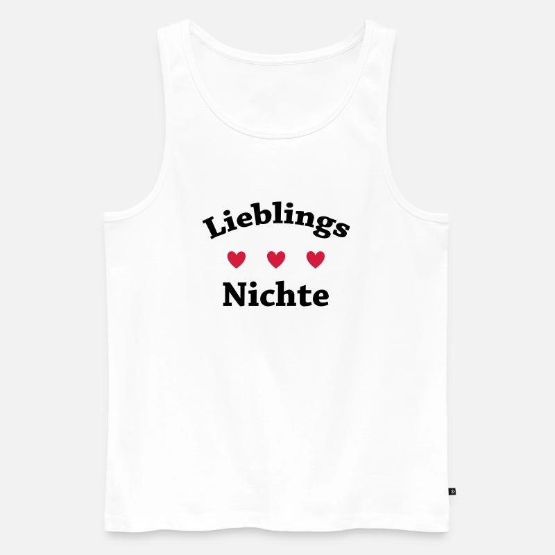 Lieblings Nichte - Männer Premium Bio Tank Top - Weiß
