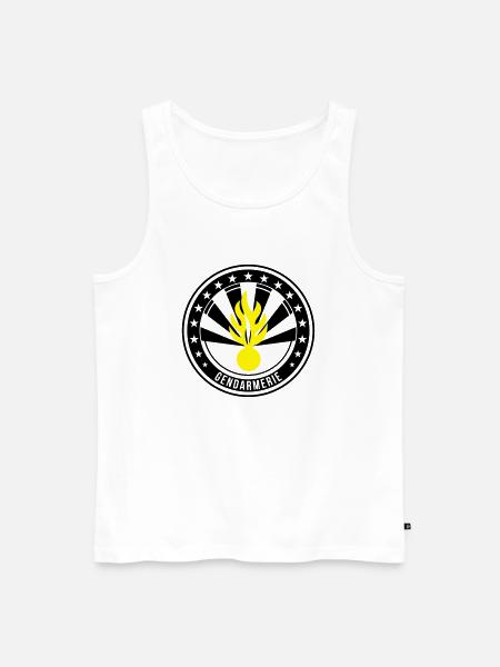 Gendarme / Gendarmerie - Débardeur bio Premium Homme - blanc