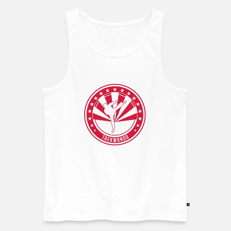 Taekwondo / Tae-Kwon-Do / Taekwon-Do / Kampfkünste - Männer Premium Bio Tank Top - Weiß