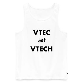JDM VTEC not VTECH | T-shirts JDM - Men's Premium Organic Tank Top - white - Front - AI Model Male 178 light (178cm)