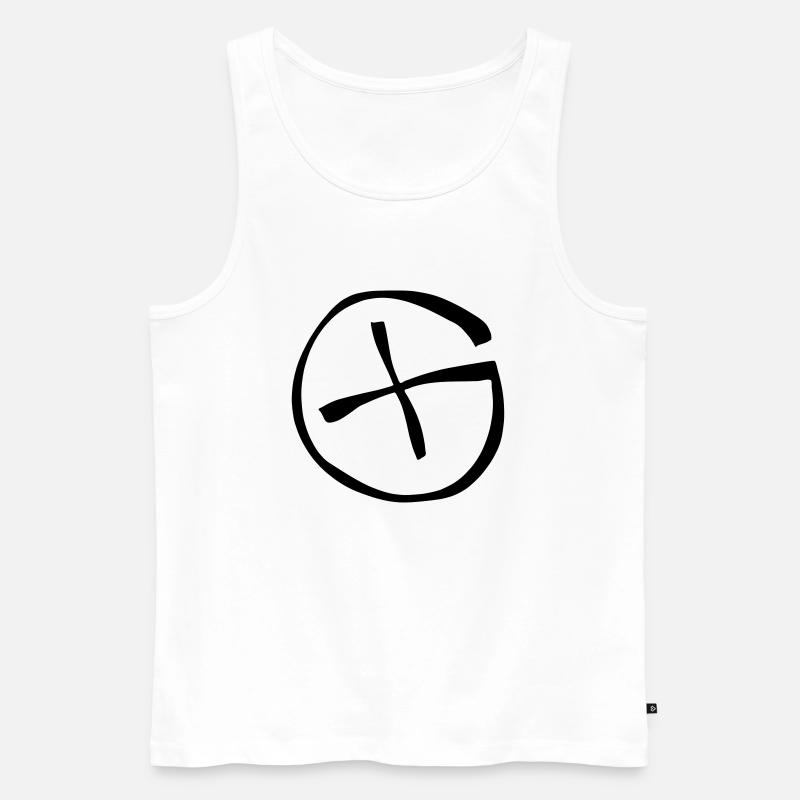Geocaching - Männer Premium Bio Tank Top - Weiß