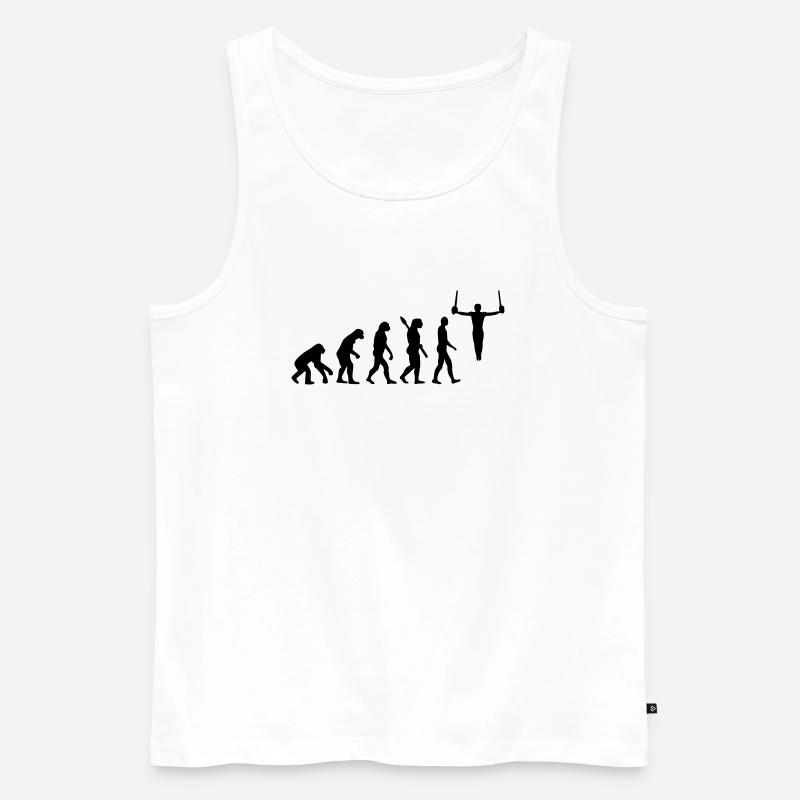 Évolution Gymnastique - Débardeur bio Premium Homme - blanc