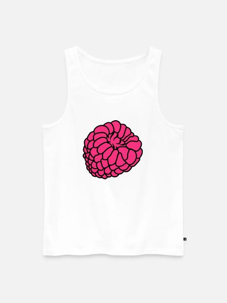 himbeere beeren - Männer Premium Bio Tank Top - Weiß