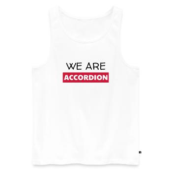 Accordion - Accordionist - Accordéon - Music - Men's Premium Organic Tank Top - white - Front - Michal (187cm)