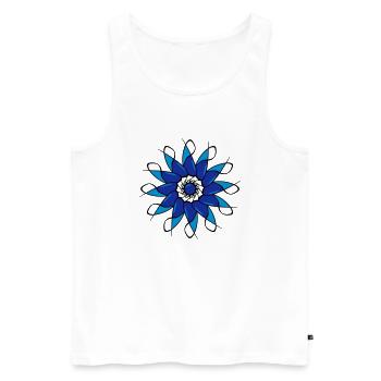 Gothic death - Männer Premium Bio Tank Top - Weiß - Vorne - AI Model Male 178 light (178cm)