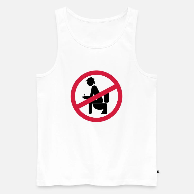 no shit sherlock - Männer Premium Bio Tank Top - Weiß