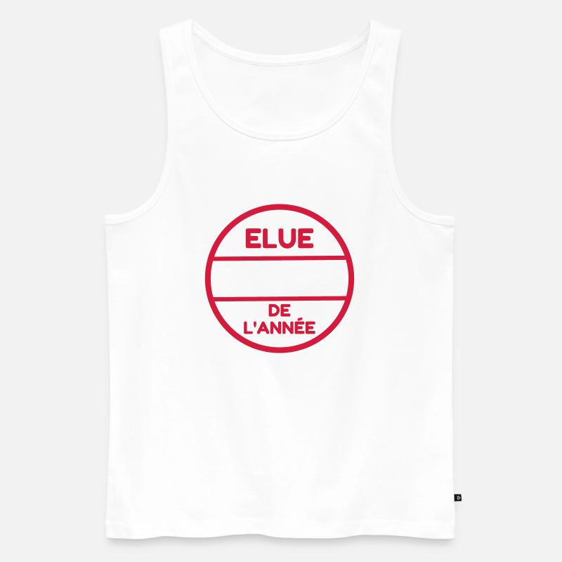 Anpassen / Anpassung / fertigen / Customize it - Männer Premium Bio Tank Top - Weiß