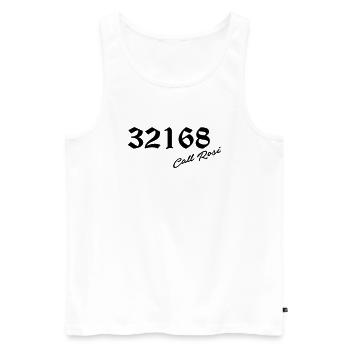 Call Rosi 32168 - Männer Premium Bio Tank Top - Weiß - Vorne - AI Model Male 178 light (178cm)