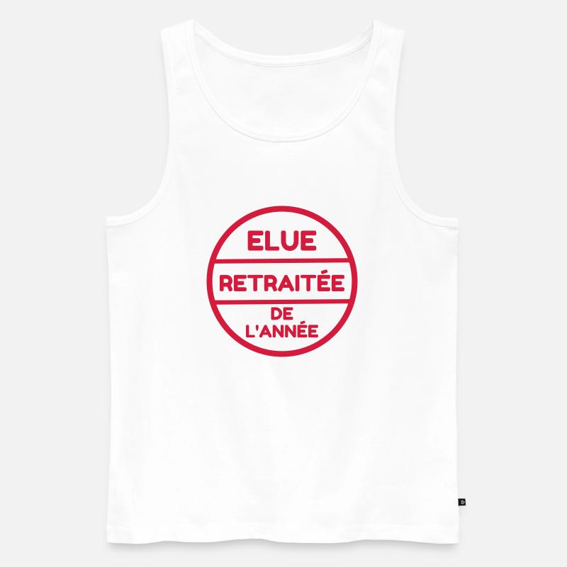 retraite / retraité / retraitée / pension - Débardeur bio Premium Homme - blanc