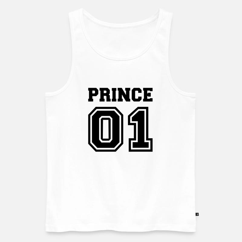 Prince - Männer Premium Bio Tank Top - Weiß