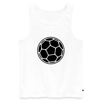 handball ball - Männer Premium Bio Tank Top - Weiß - Vorne - Michal (187cm)