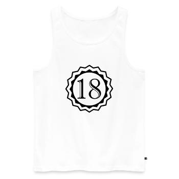 18 - Débardeur bio Premium Homme - blanc - Devant - Michal (187cm)