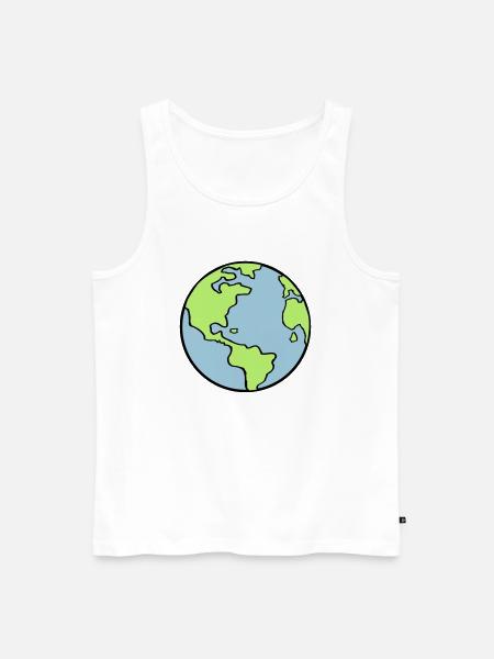 erde_002 - Men's Premium Organic Tank Top - white