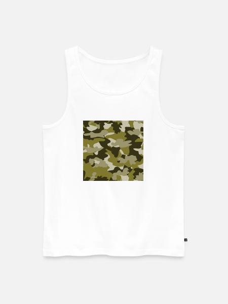 camouflage - Men's Premium Organic Tank Top - white