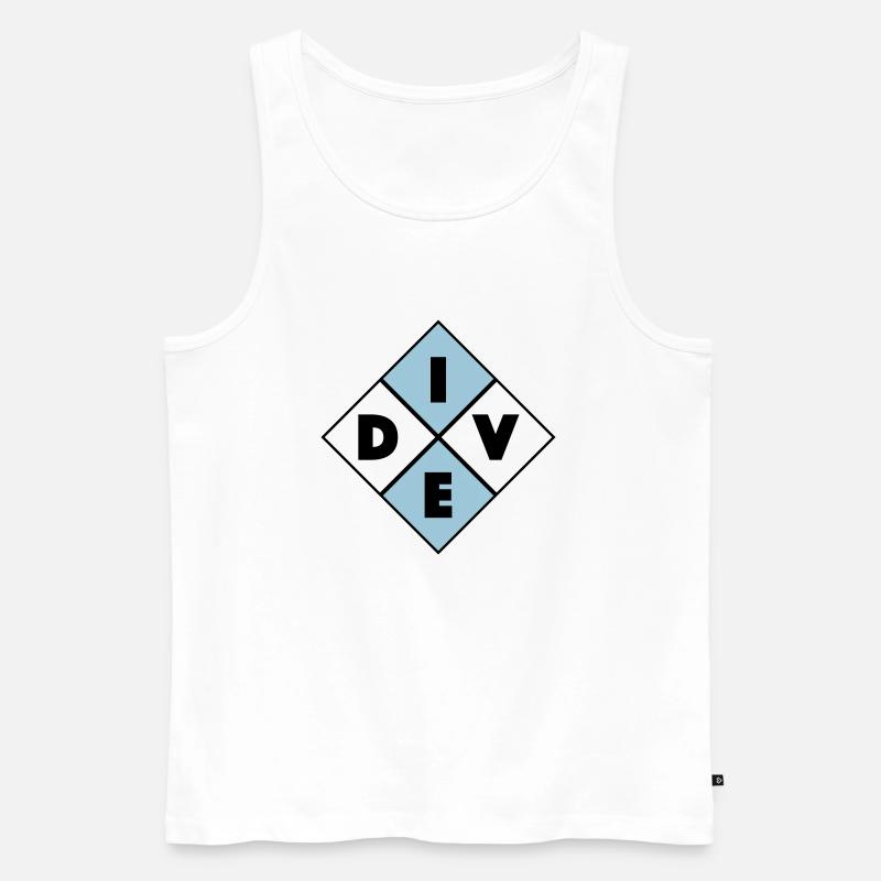 Dive - Männer Premium Bio Tank Top - Weiß