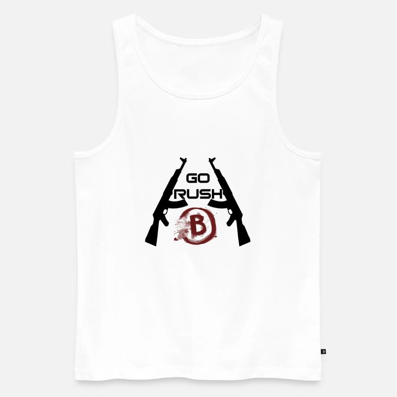 CS:GO Rush B Ak-47 - Männer Premium Bio Tank Top - Weiß