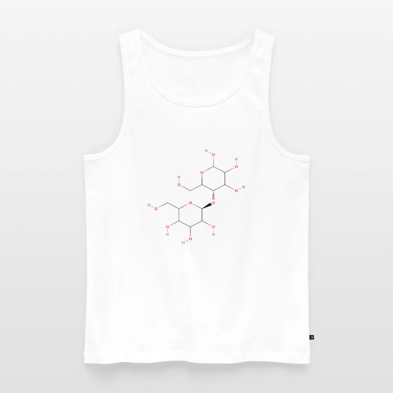 Cellulose Molecule - Colored Structural Formula Men's Premium Organic Tank Top