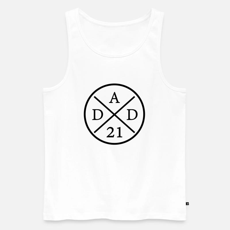 dad 21 - Männer Premium Bio Tank Top - Weiß