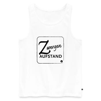 Zwergenaufstand - Männer Premium Bio Tank Top - Weiß - Vorne - Michal (187cm)