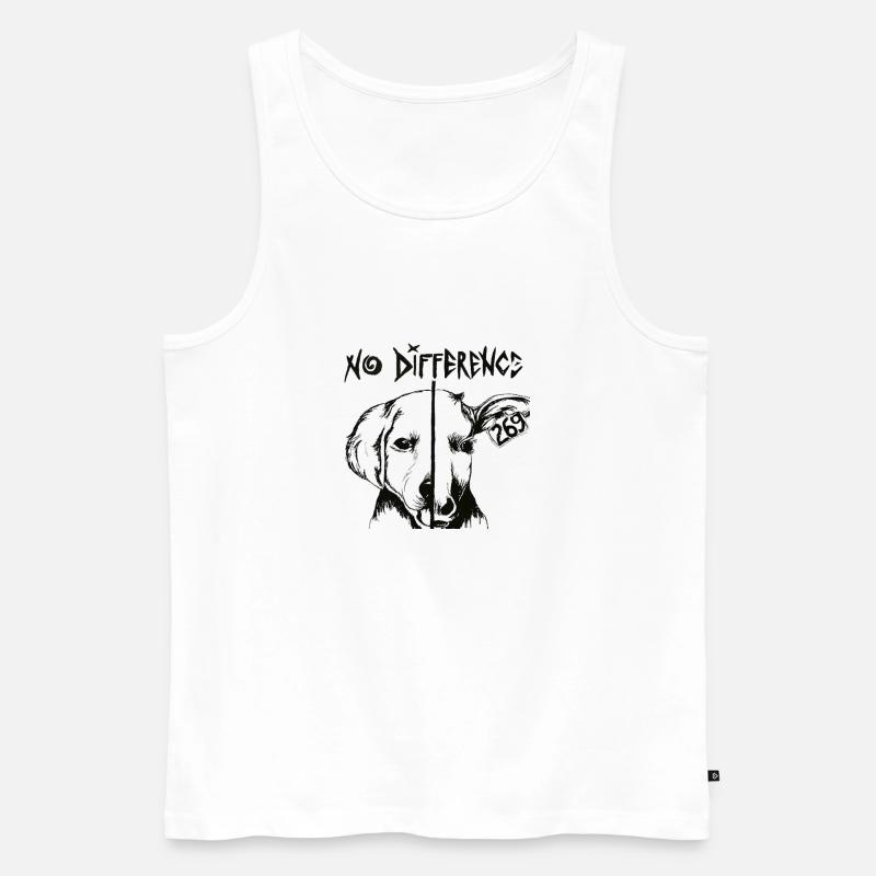 Kein Unterschied - Männer Premium Bio Tank Top - Weiß