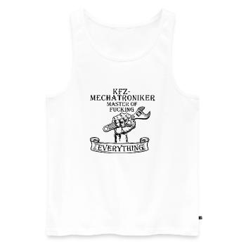 KFZ Mechatroniker - Männer Premium Bio Tank Top - Weiß - Vorne - Michal (187cm)