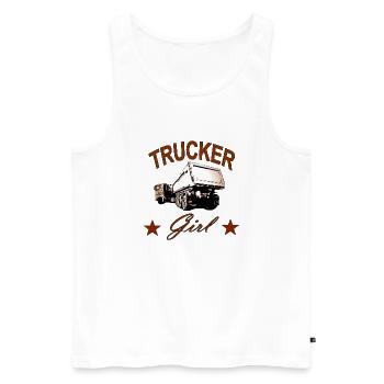 Truck - Men's Premium Organic Tank Top - white - Front - Michal (187cm)