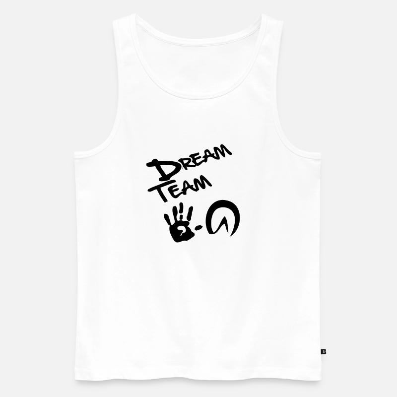 dreamteam - Männer Premium Bio Tank Top - Weiß