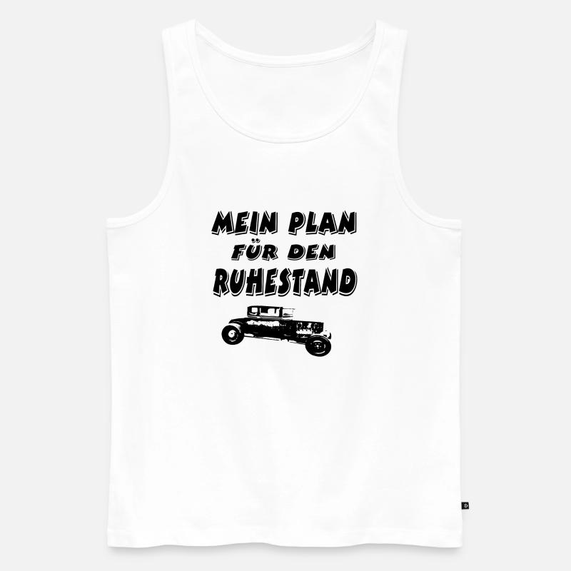Auto - Männer Premium Bio Tank Top - Weiß