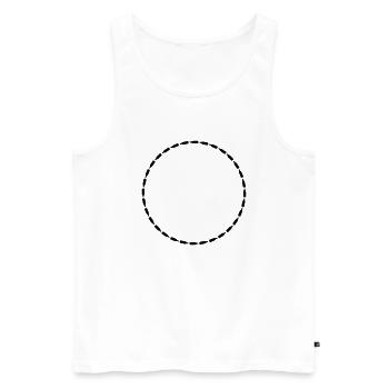 Beer Bottles Circle Frame - Men's Premium Organic Tank Top - white - Front - AI Model Male 178 light (178cm)