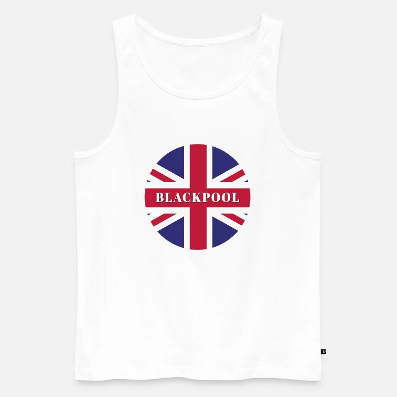 Blackpool - Männer Premium Bio Tank Top - Weiß