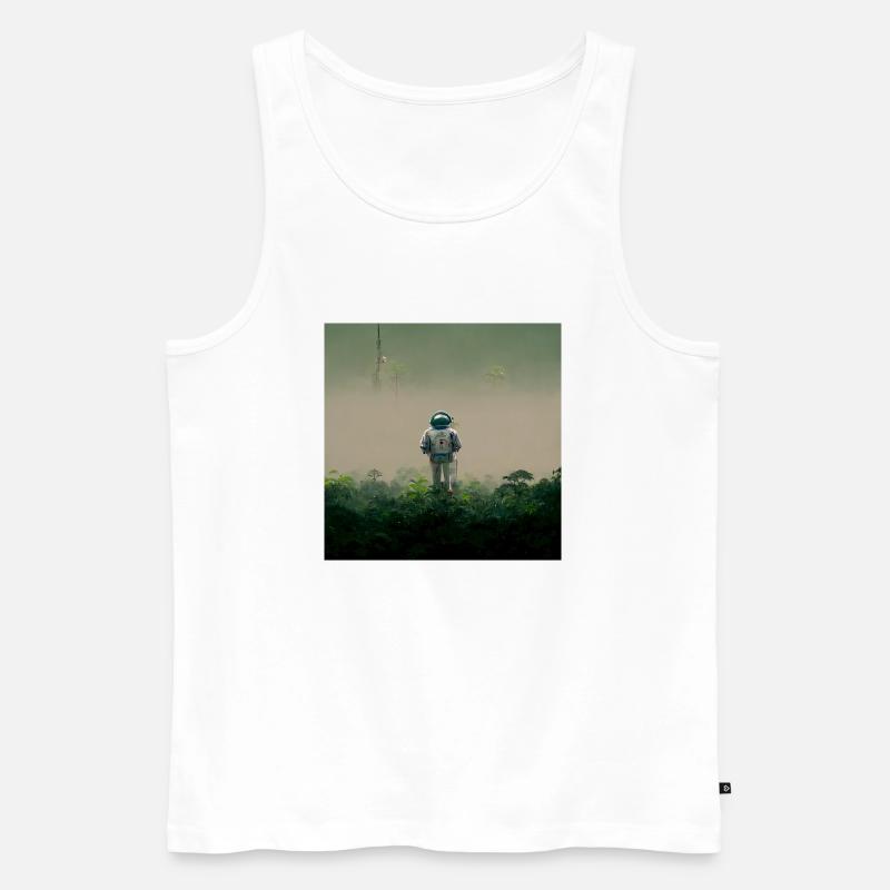 Lonely Voyager 059 - Männer Premium Bio Tank Top - Weiß