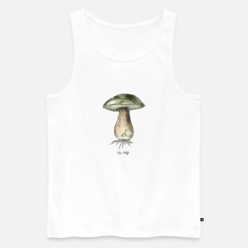 1Bis - Männer Premium Bio Tank Top - Weiß
