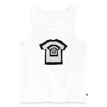 Hypnose Shirt - Männer Premium Bio Tank Top - Weiß - Vorne - Michal (187cm)
