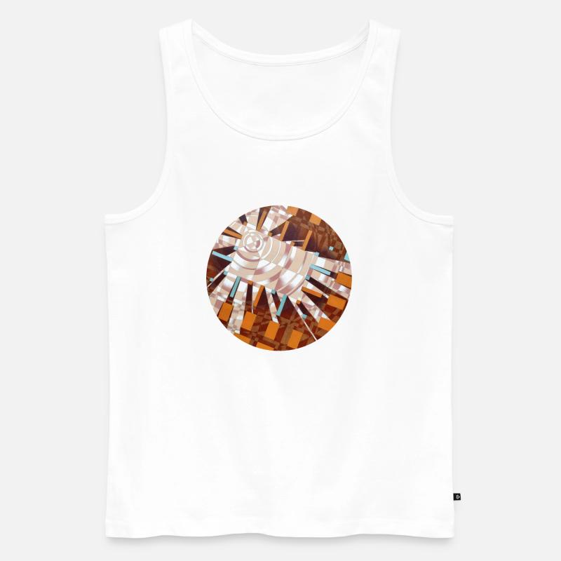 Explosion 4 - Männer Premium Bio Tank Top - Weiß