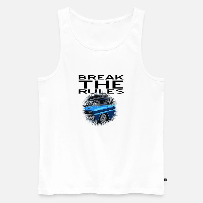 Auto - Männer Premium Bio Tank Top - Weiß